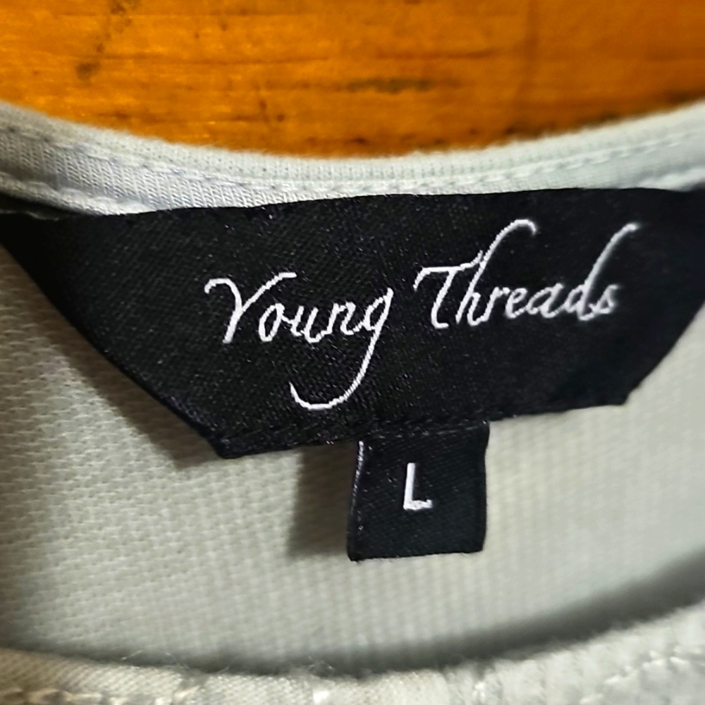 Young Threads Patchwork Sleeveless Maxi Dress Lg - image 2